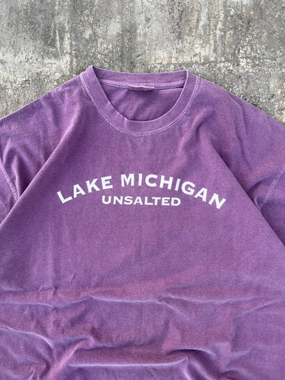 Vintage Washed Purple Lake Michigan Tee (L)