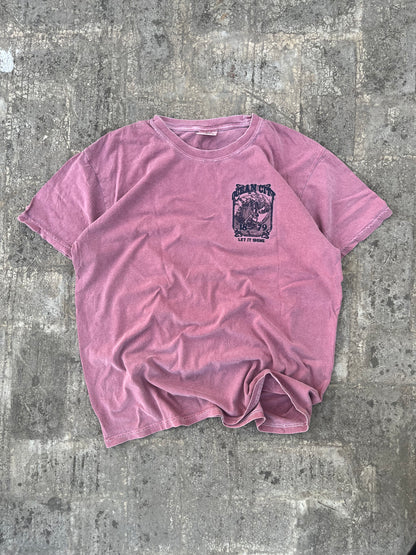Vintage Washed Purple Ocean City Graphic Tee Oversized (L)