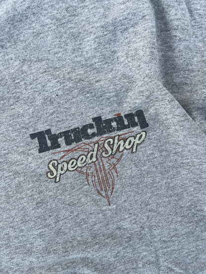 Vintage Truckin Speed Shop Racing Mechanic Tee Super Baggy (L)