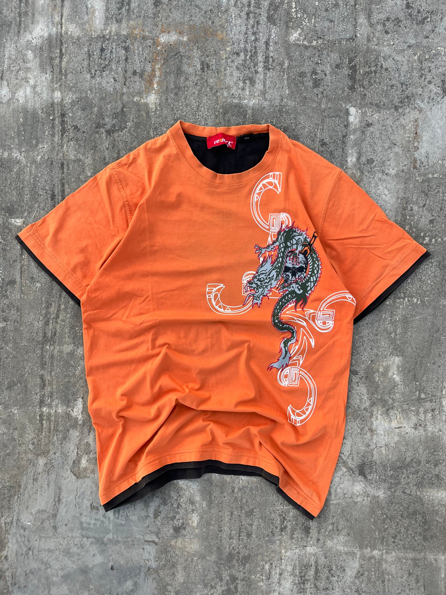 Reject Orange Dragon Graphic Tee (M)