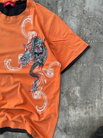 Reject Orange Dragon Graphic Tee (M)