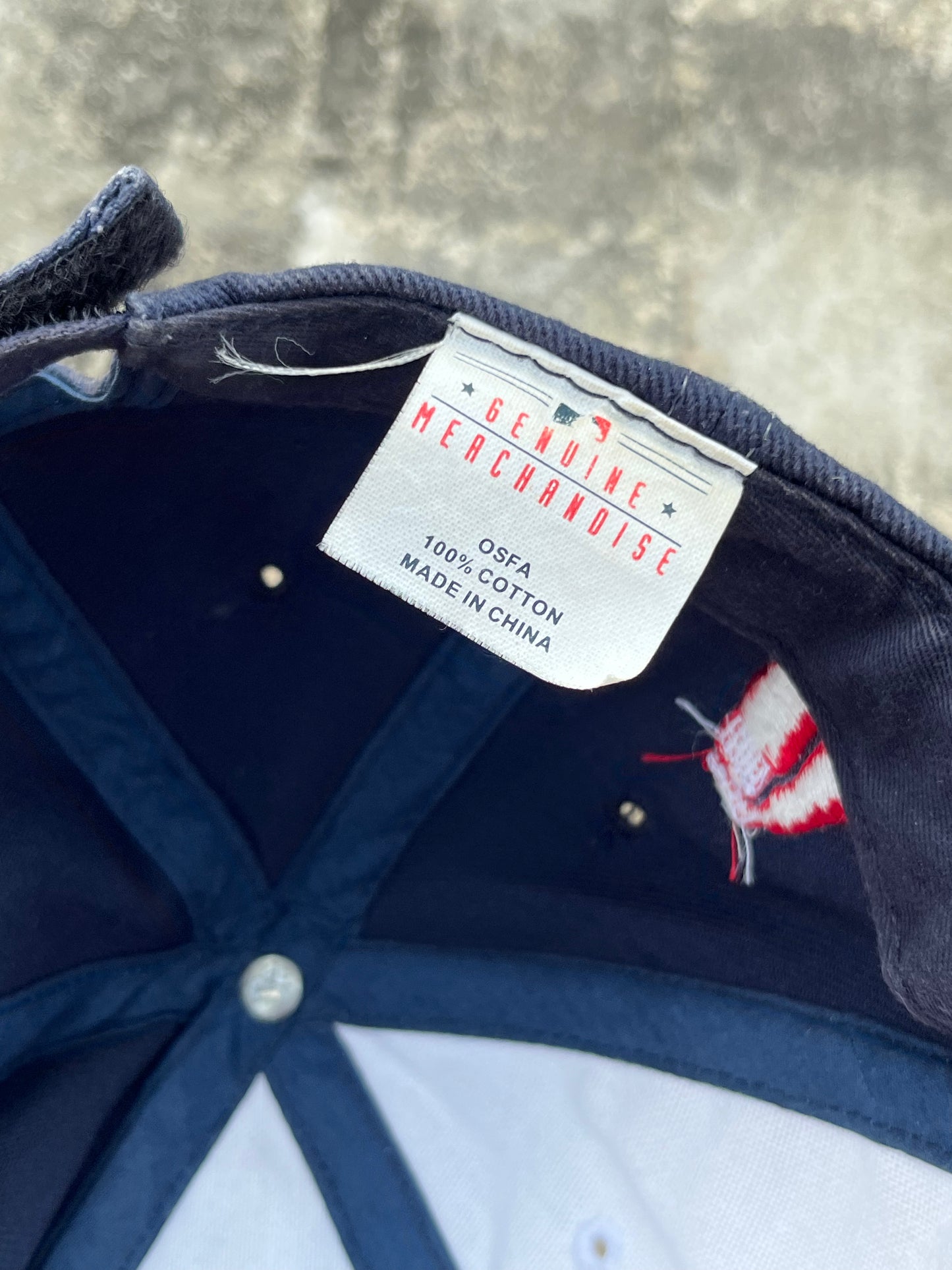 Vintage MLB Boston Red Sox Embroidery White/Blue Cap