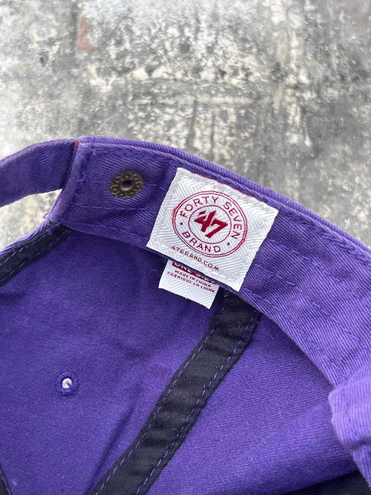 Vintage Purple MLB New York Yankees Baseball Cap