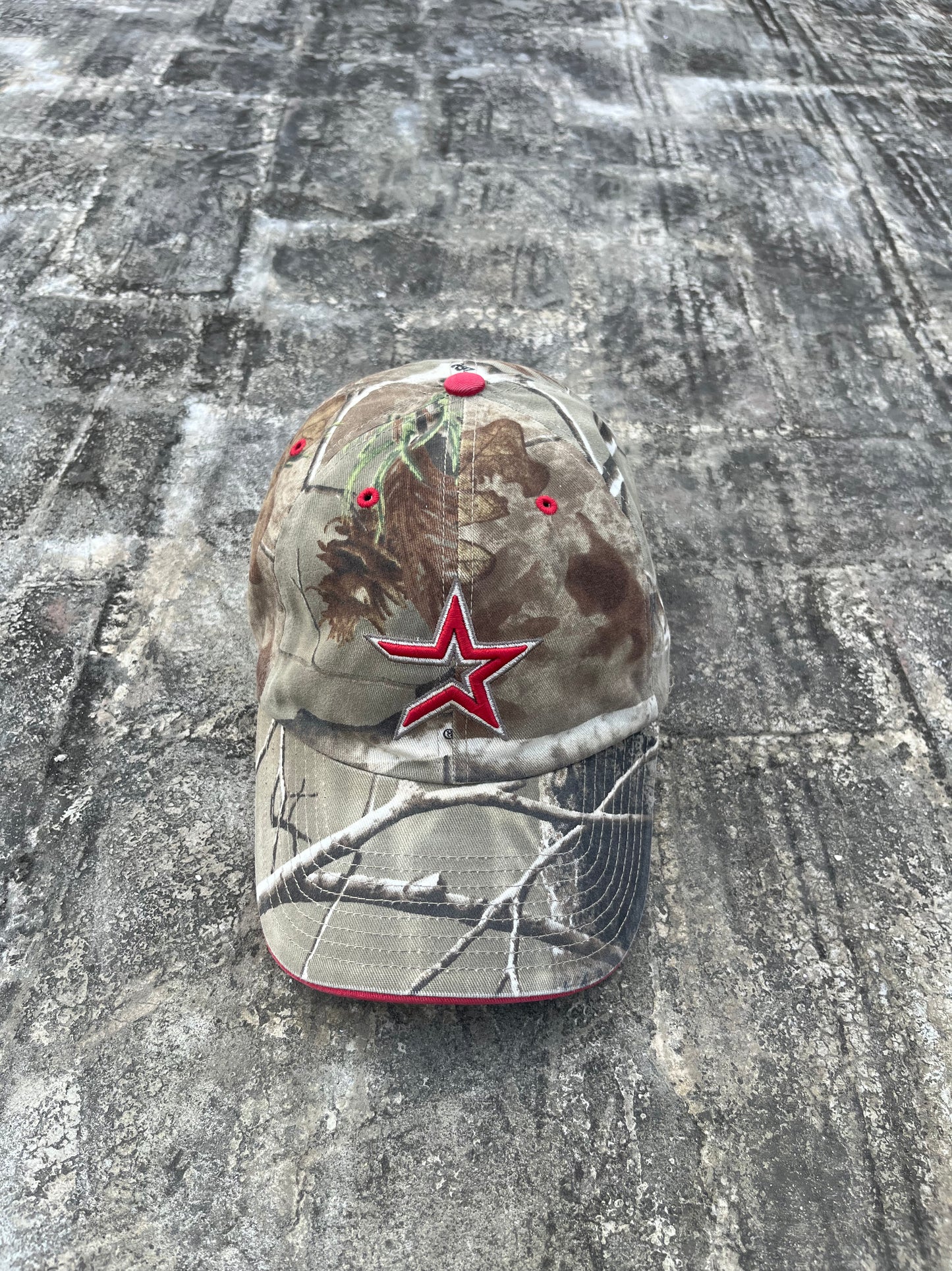 Vintage MLB Houston Astros Fitted Camo Cap