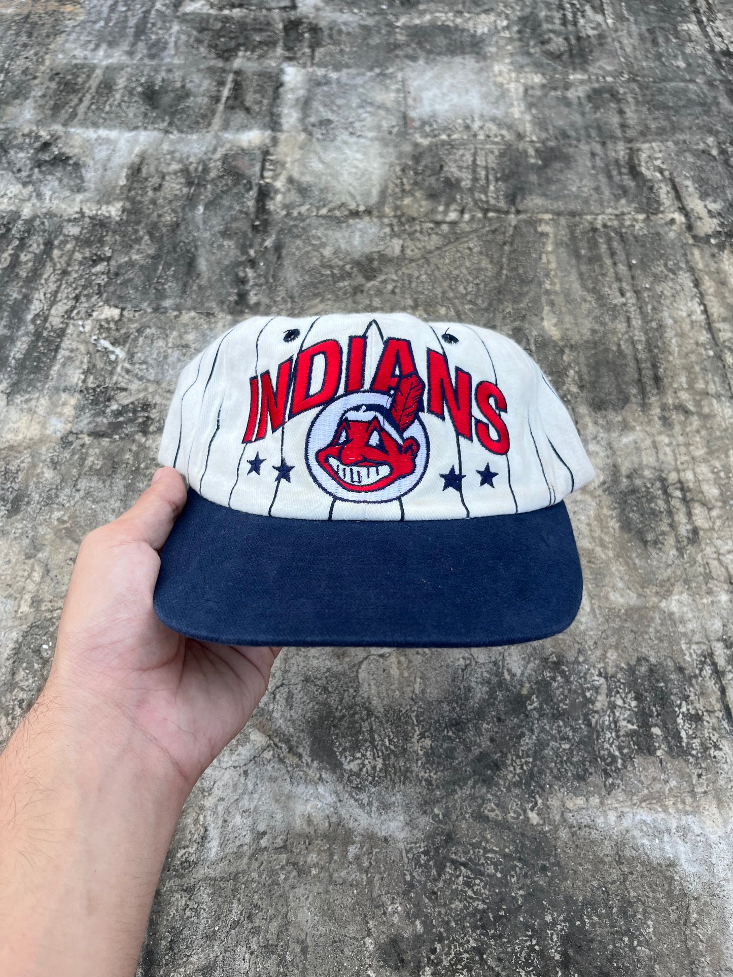 Vintage 90s Cleveland Indians MLB Starter Cap ( Super Rare )