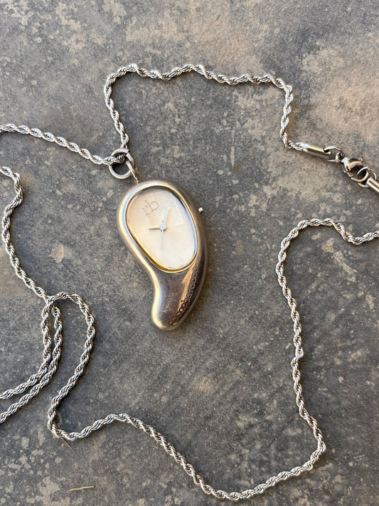 Roccobarocco Vintage Timepiece pendant (Rare Find)