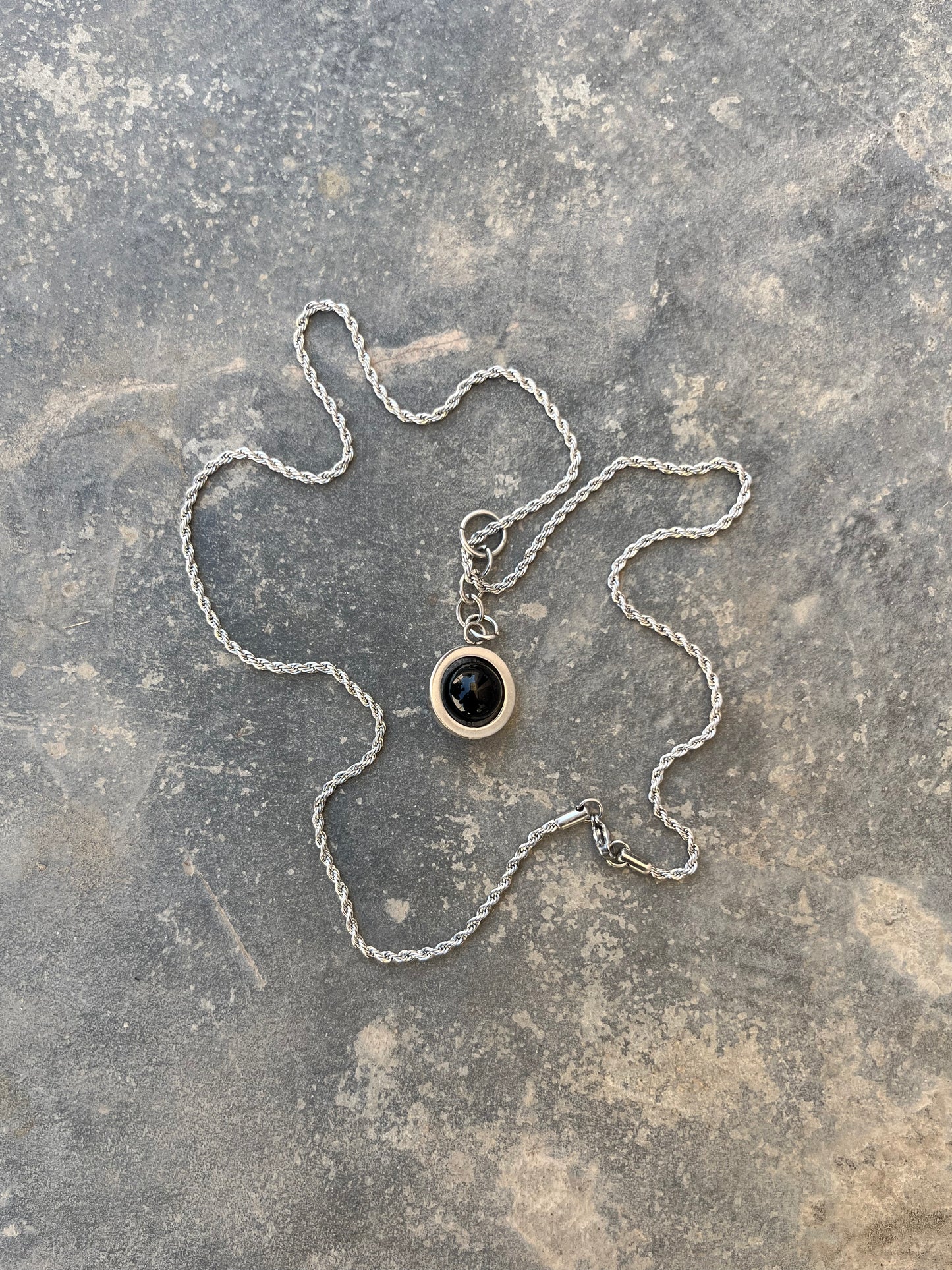 Black Onyx Sphere Pendant