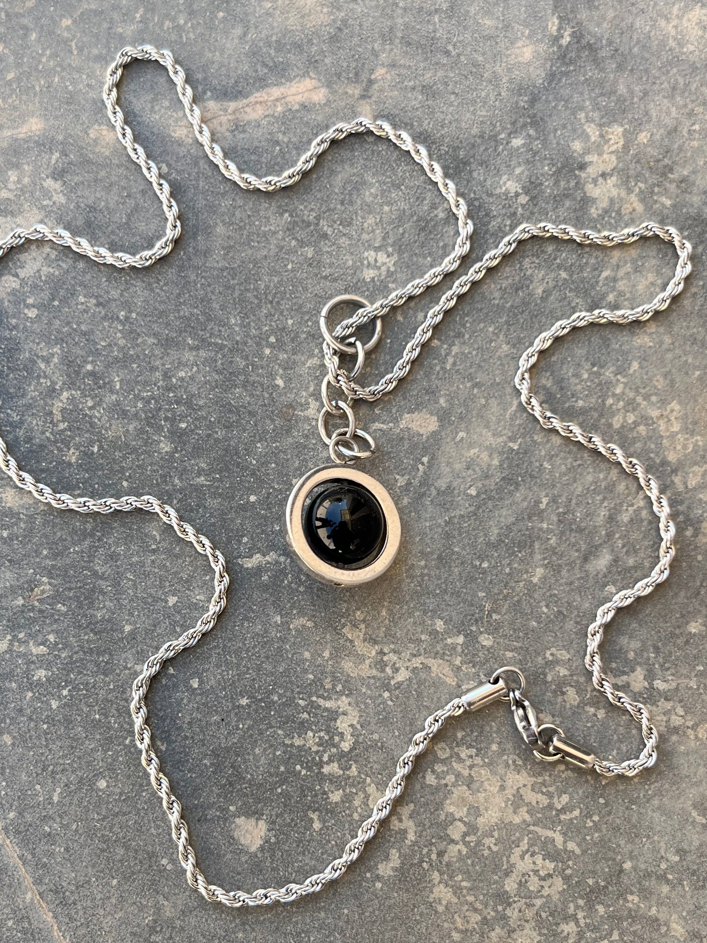 Black Onyx Sphere Pendant