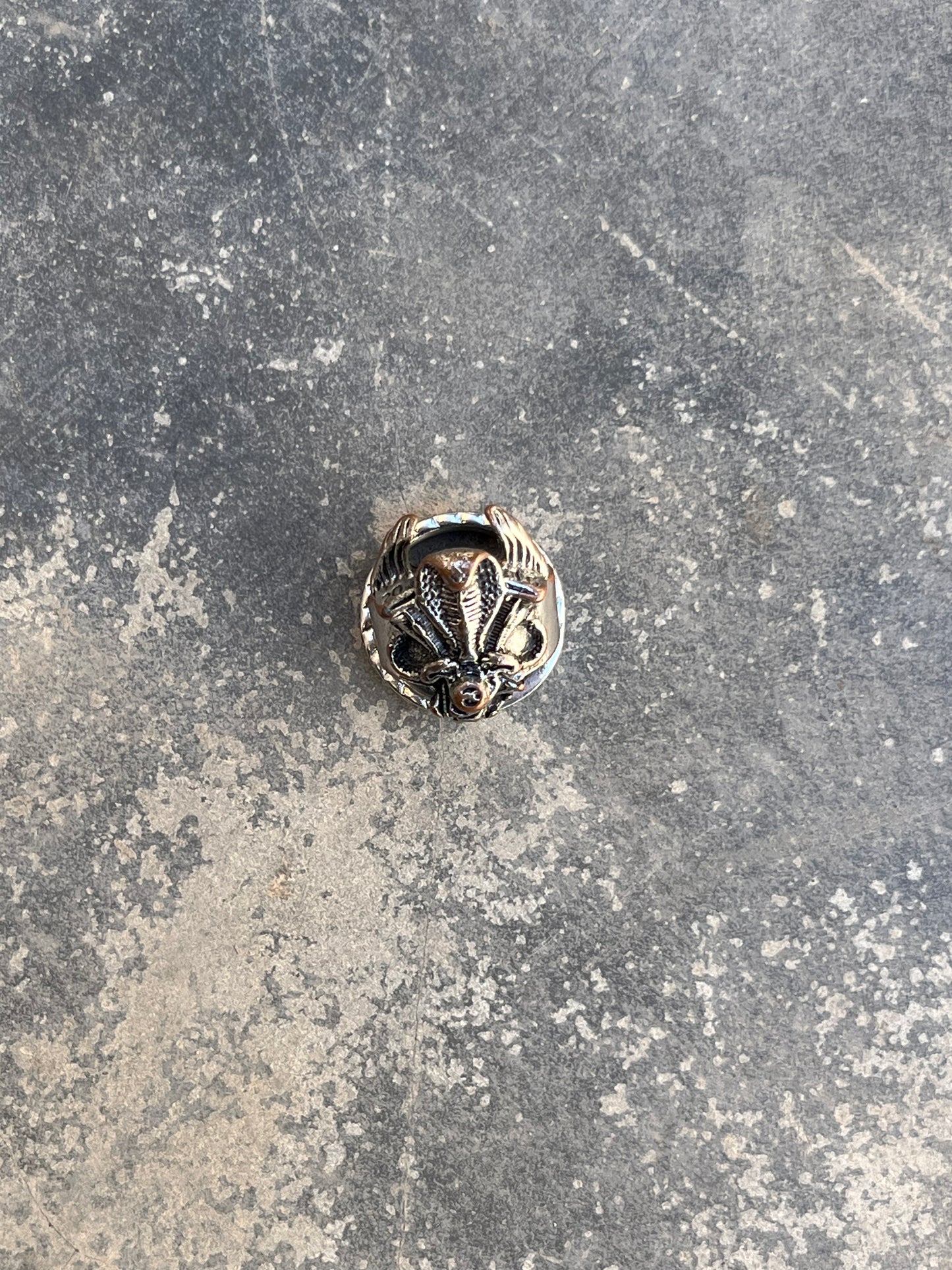 Vintage Engine Snake Ring
