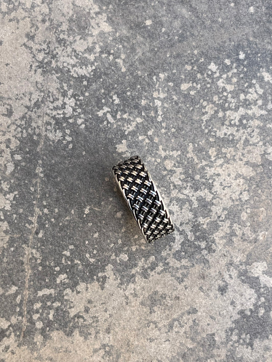 Vintage Texturized Engraving Ring