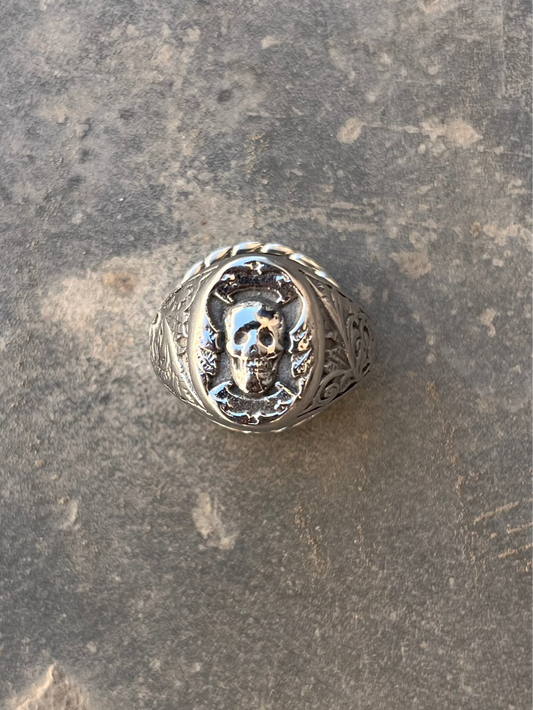 Vintage Pirate Skull Ring
