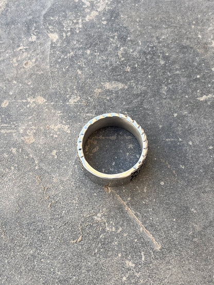 Vintage Texturized Engraving Ring