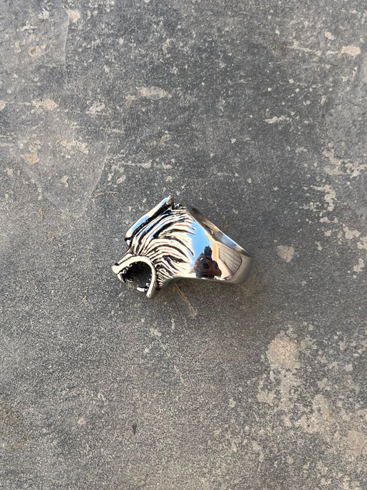 Vintage Wolfhead Ring