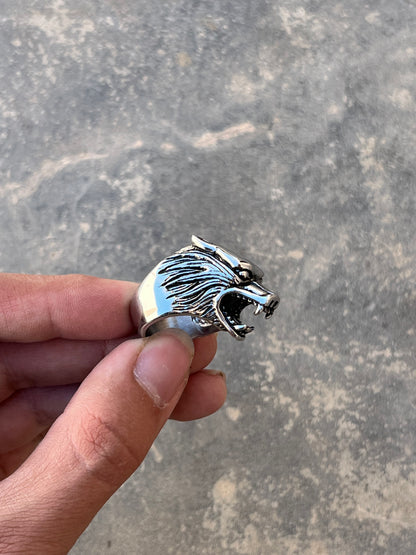 Vintage Wolfhead Ring