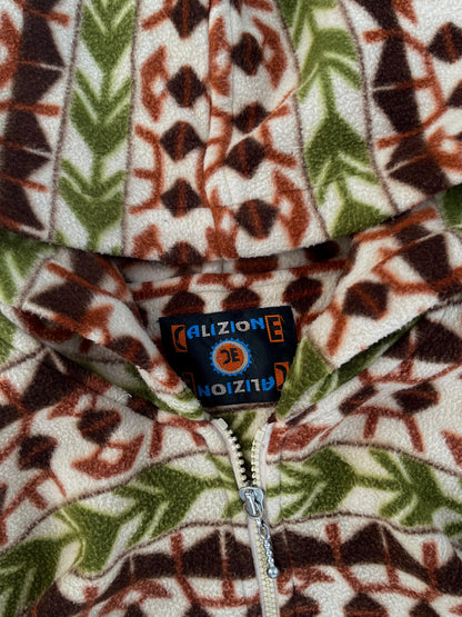 Vintage Calizione Fleece Hoodied Jacket (L/XL)