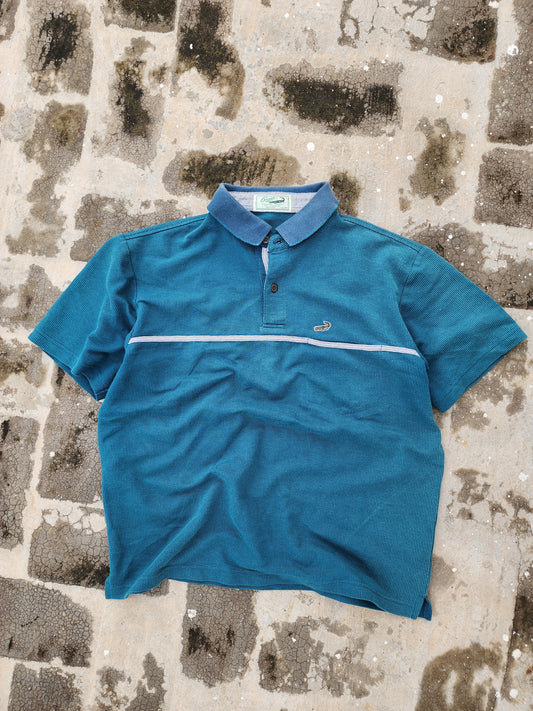Vintage Crocodile Polo Shirt Boxy Crop Fit (S)