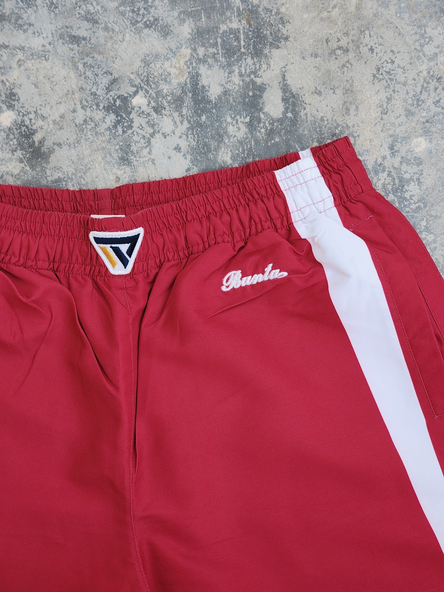 Vintage Bunta Red Buttoned Baggy Trackpants (L)