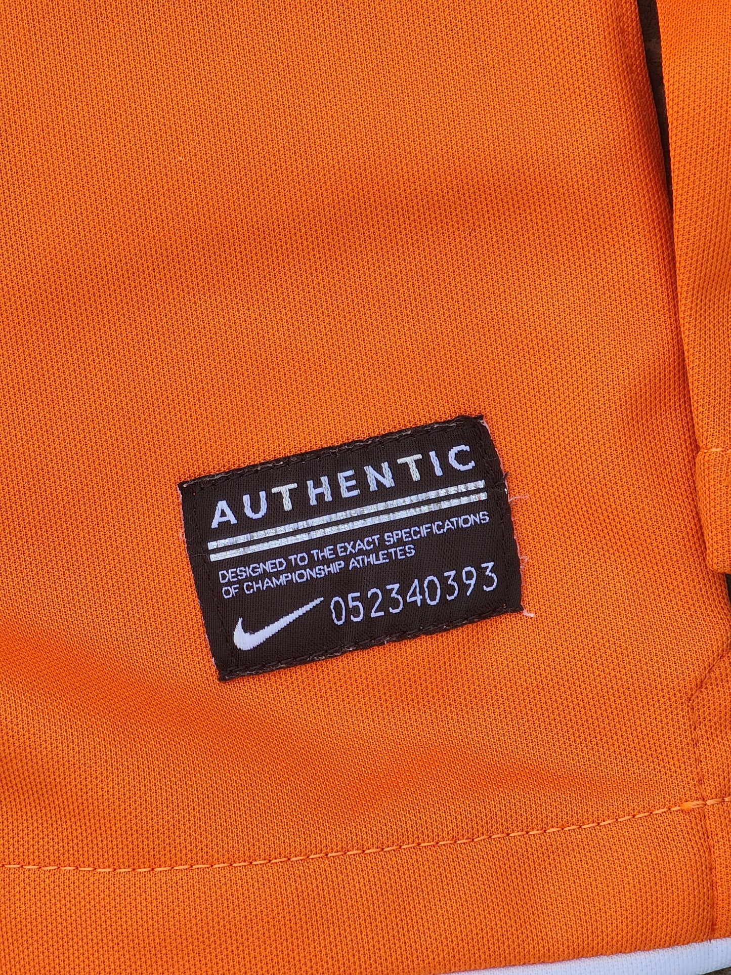 Nike Dri Fit Orange Full Sleeves Jersey (XS)