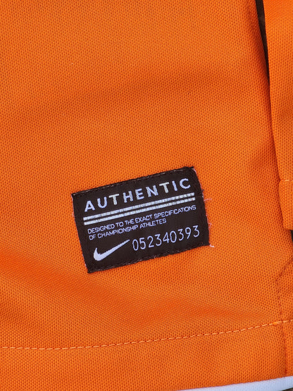 Nike Dri Fit Orange Full Sleeves Jersey (XS)