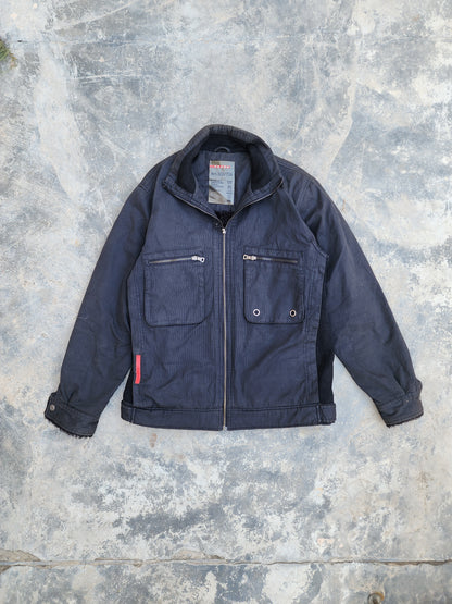 Vintage Prada Black Texturized Double Pocket Jacket (M/L)