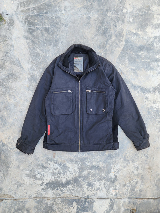 Vintage Prada Black Texturized Double Pocket Jacket (M/L)