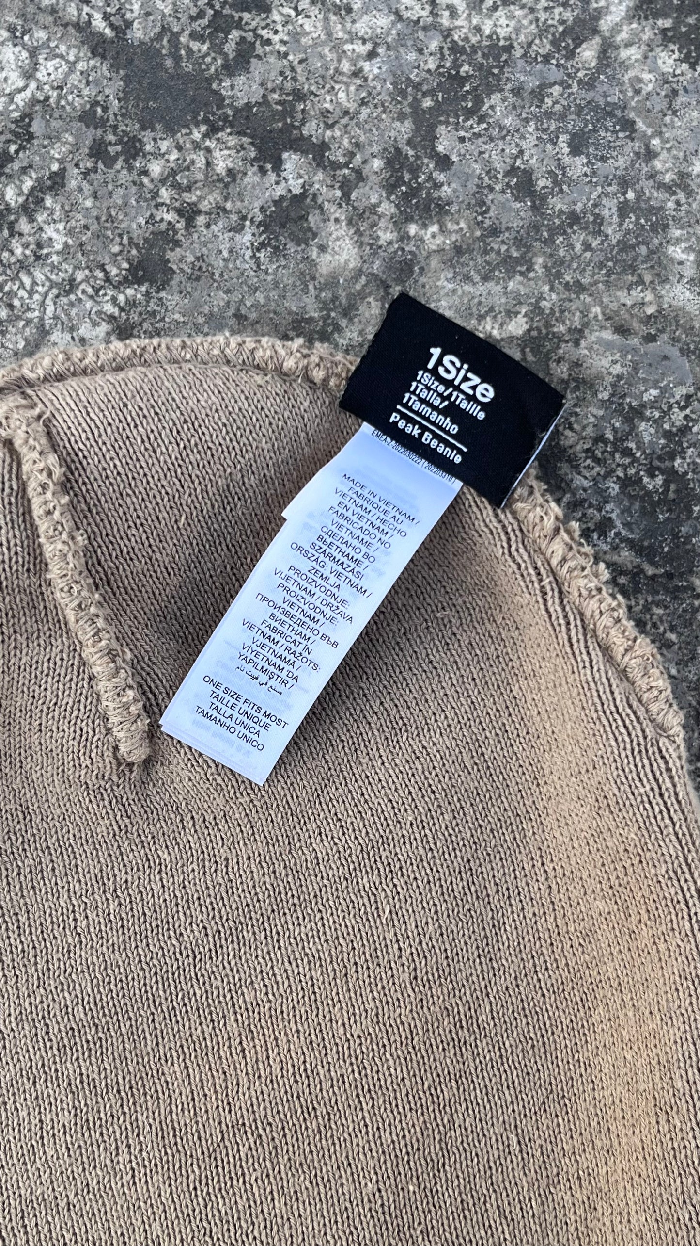 Beige Nike Beanie