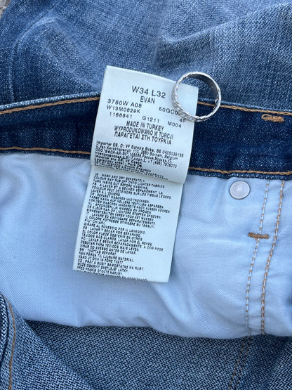 Wrangler Evan Straight Regular Fit Jeans (34)