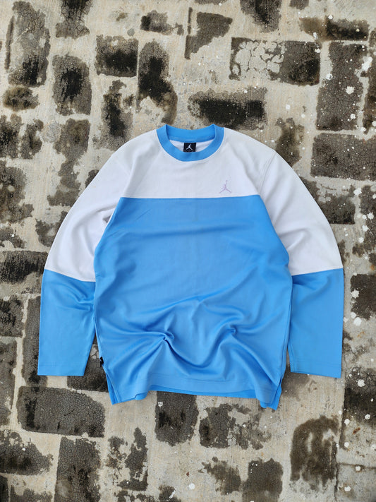 Nike Jordan Blue-White Full Sleeves Jersey (M)