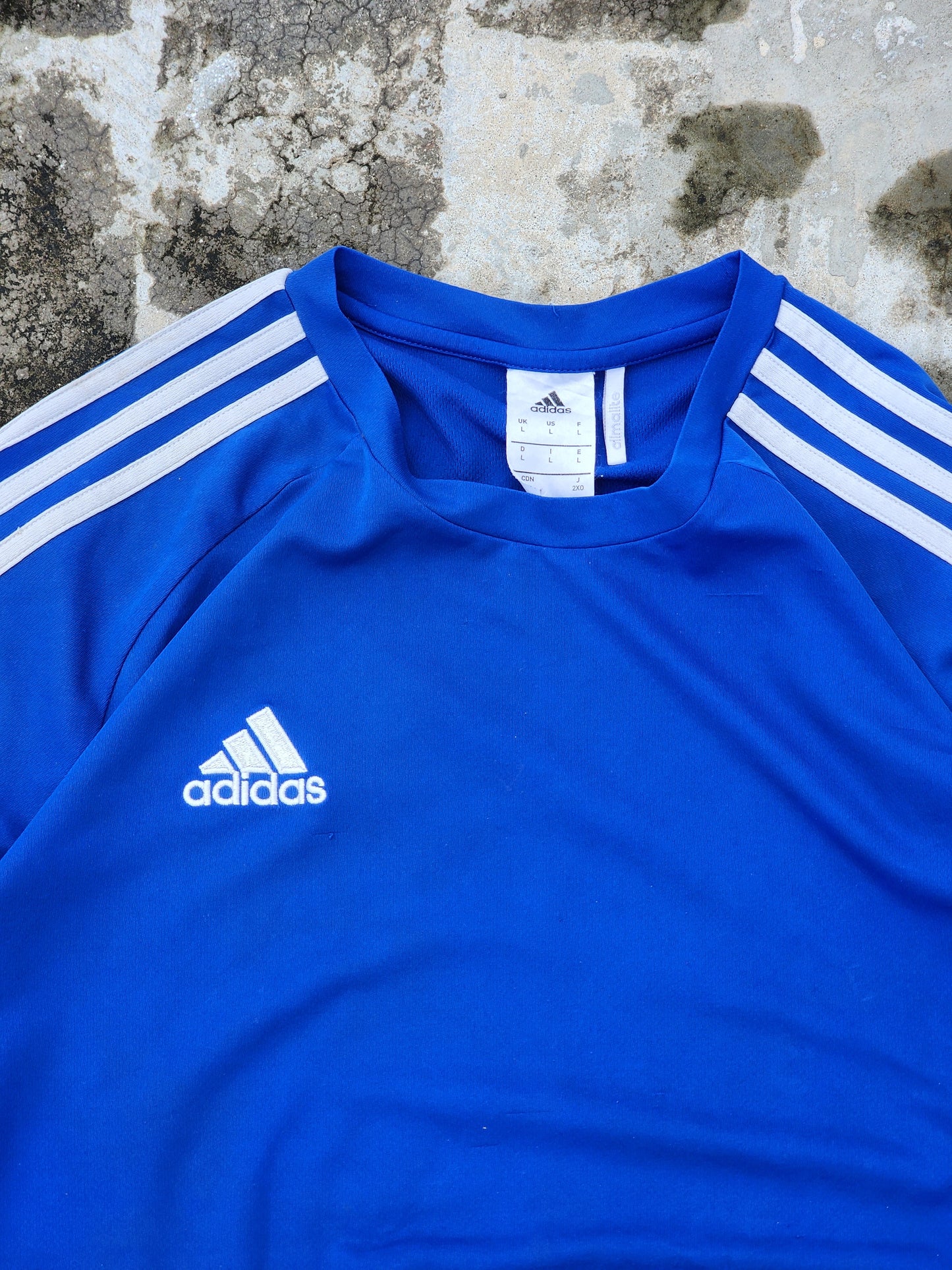 Adidas Blue-Grey Climalite Jersey (M)