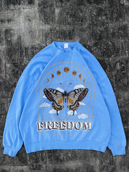 Freedom Butterfly Oversized Sweatshirt