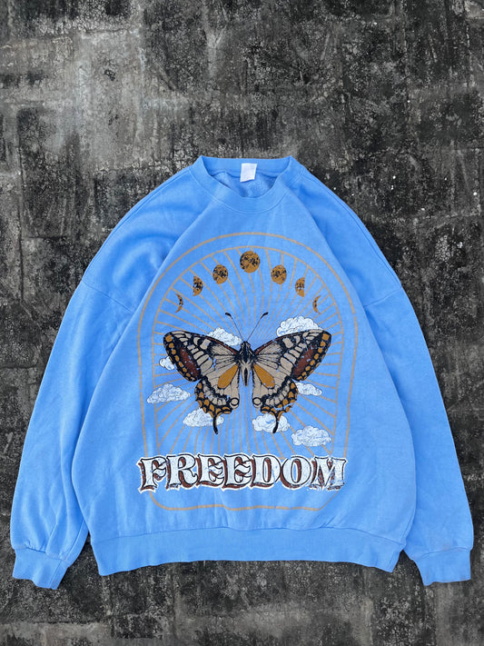 Freedom Butterfly Oversized Sweatshirt