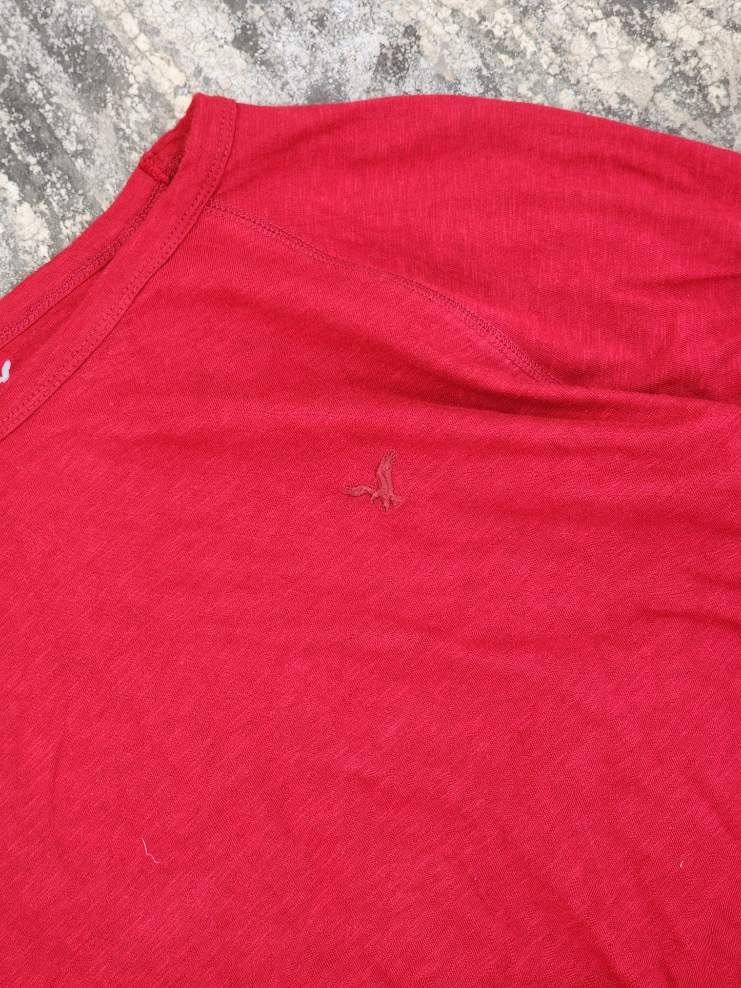 Vintage American Eagle Womens Red Full Sleeves Essential (L/XL)