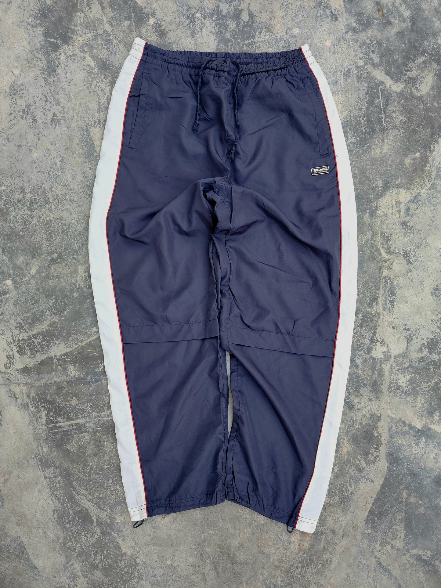 Vintage Spalding Blue/White Baggy Trackpants (M)