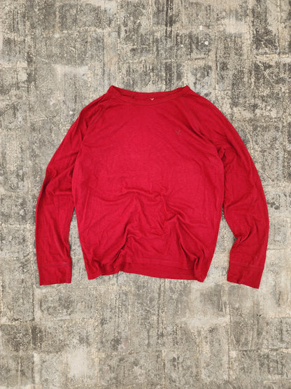 Vintage American Eagle Womens Red Full Sleeves Essential (L/XL)