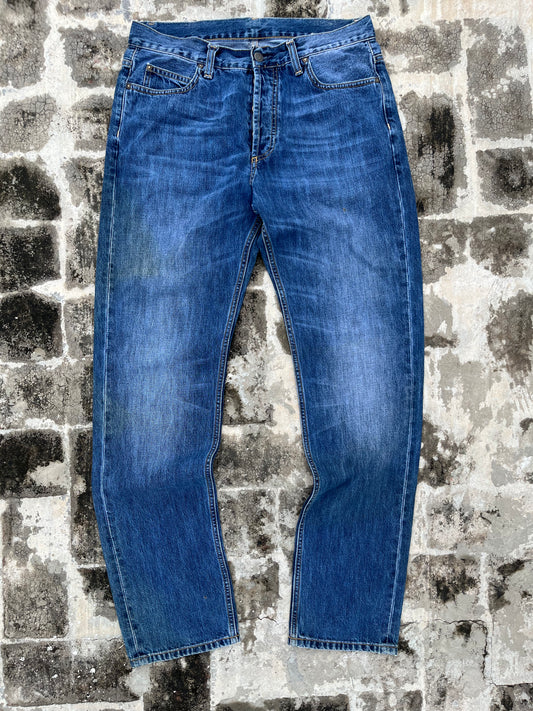 Carrhart Denim Straight Relaxed Fit Workwear Jeans (32) ( Rare )