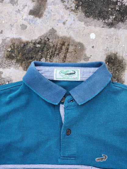 Vintage Crocodile Polo Shirt Boxy Crop Fit (S)