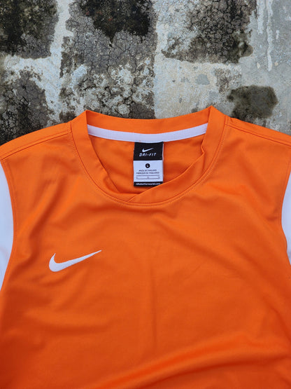 Nike Dri Fit Orange Full Sleeves Jersey (XS)
