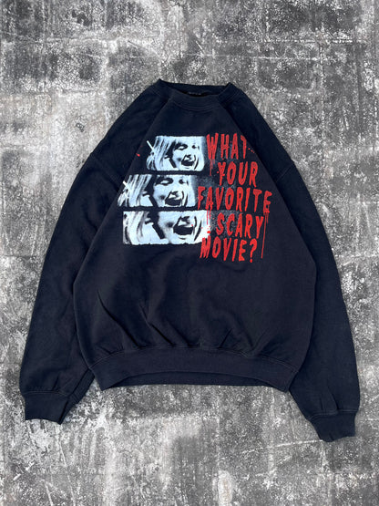 Scary Movie Graphic Oversized Sweatshirt (S)
