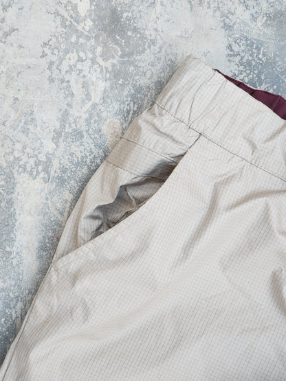 Vintage Nike Beige - Maroon Stormfit Baggy Flared Trackpants (S)