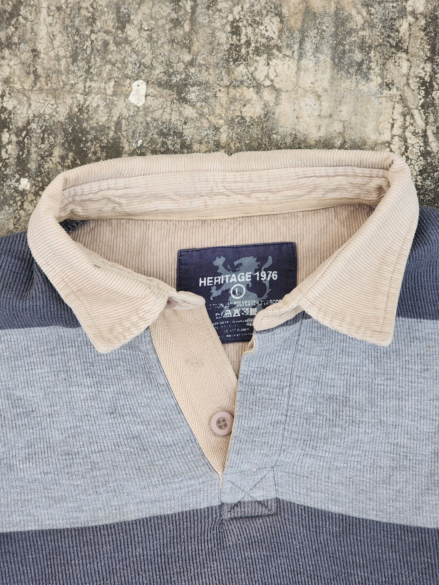 Vintage Heritage Cropped and Texturized Full Sleeves Polo