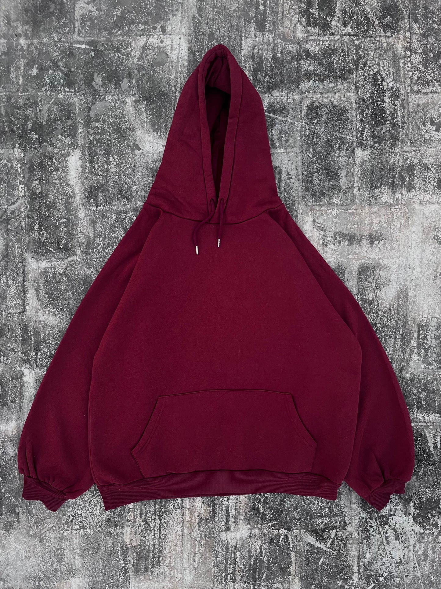 Plain Maroon Oversized Hoodie (S)