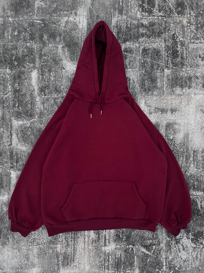 Plain Maroon Oversized Hoodie (S)