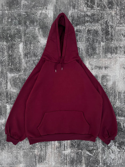 Plain Maroon Oversized Hoodie (S)