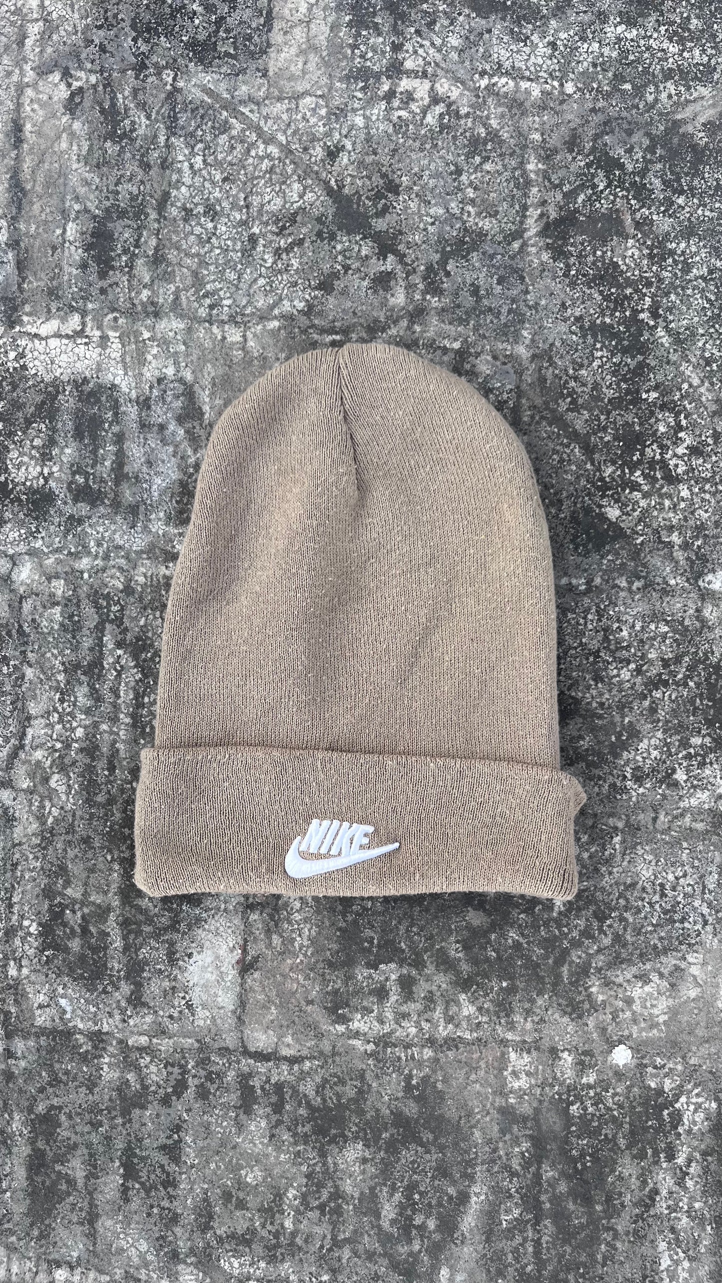 Beige Nike Beanie