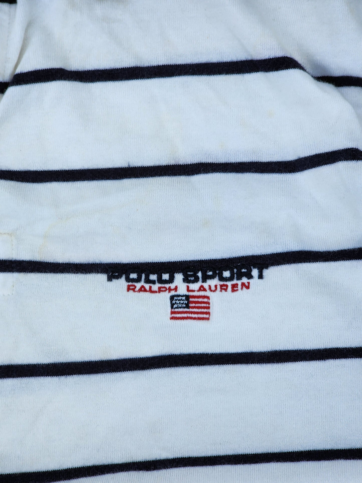 Vintage White Ralph Lauren Polo Sport Shirt (L)