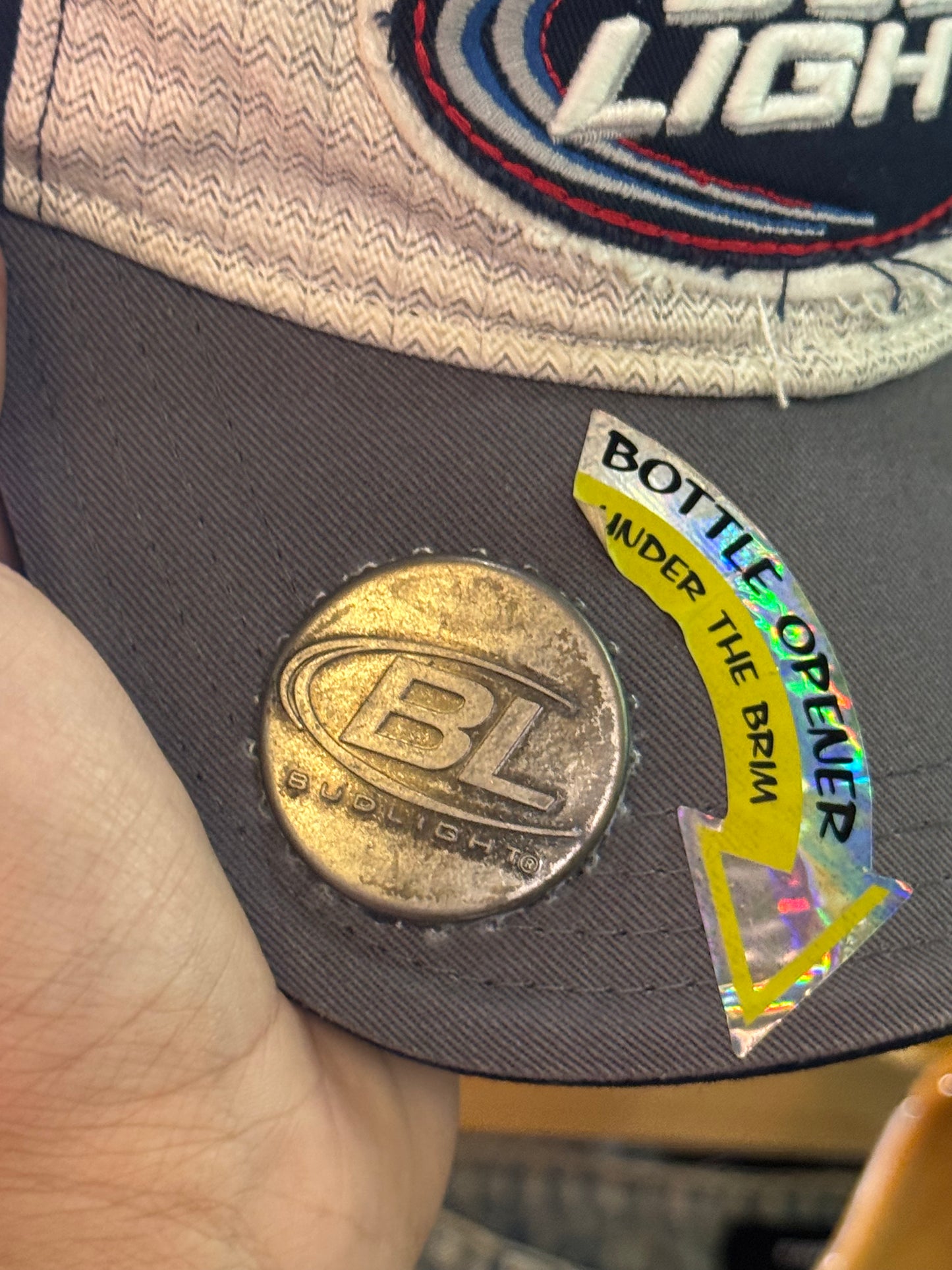 Bud Light Bottle Opener Cap (New)
