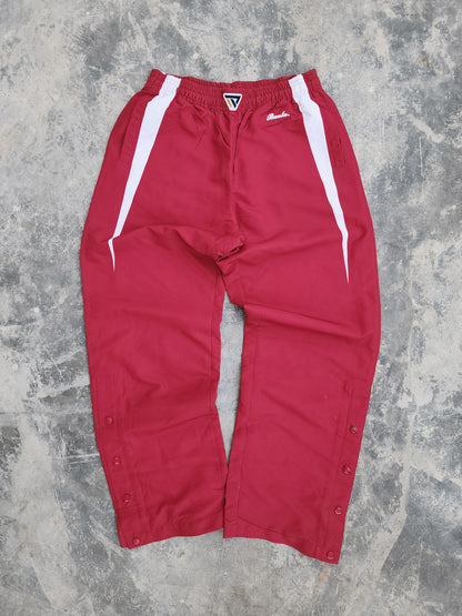 Vintage Bunta Red Buttoned Baggy Trackpants (L)