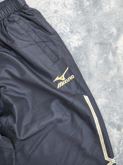 Vintage Mizuno Black - Gold Baggy Trackpants (S)