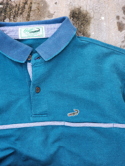 Vintage Crocodile Polo Shirt Boxy Crop Fit (S)